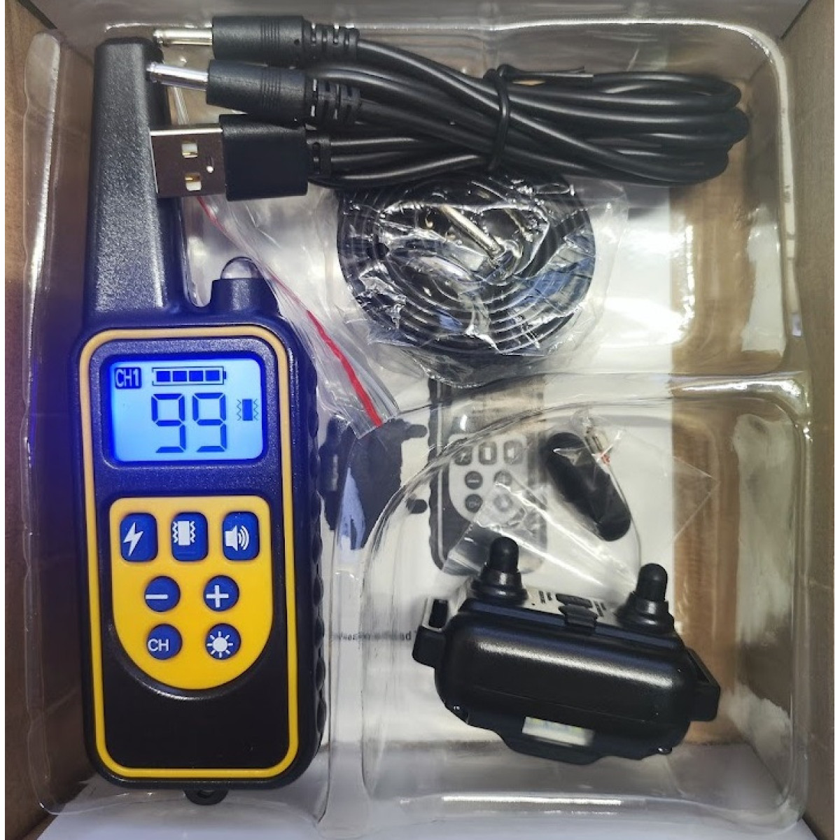 Elektrinis antkaklis skirtas šunio dresūrai „KP-01”