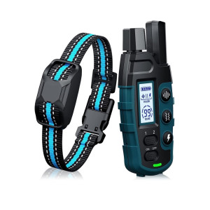 Elektrinis šuns dresūros antkaklis su pulteliu „RS2 Blue”